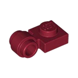 4081b-154プレート1×1側面にクリップ付ダークレッド