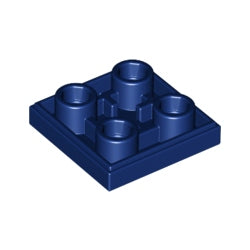 11203-140逆タイル2×2ダークブルー