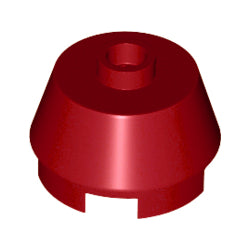 98100-154ブロック2×2丸円錐上部カットダークレッド