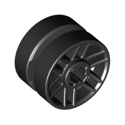 11208-026ホイール長径14ミリD×幅9.9(中央溝有)ブラック