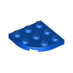 30357-023プレート3×3コーナー丸ブルー