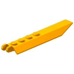 14137-191ヒンジフラッププレート1×8ロック端に指2本ブライトライトオレンジ