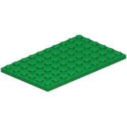 3033-028プレート6×10グリーン