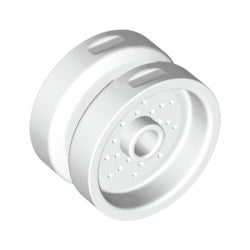 66727-001ホイール長径18ミリ×幅12ミリ(ペグ穴とドット有)ホワイト