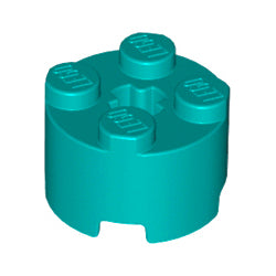 3941-107ブロック2×2丸ダークターコイズ