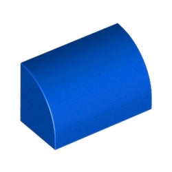37352-023曲面ブロック1×2×1ブルー