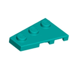 43723-107ウェッジプレート3×2左ダークターコイズ