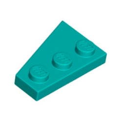 43722-107ウェッジプレート3×2右ダークターコイズ