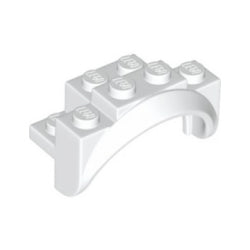 35789-001マッドガードアーチ4×2-1/2×2-1/3ラウンドアーチホワイト