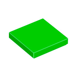 3068b-037タイル2×2ブライトグリーン