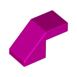 28192-124スロープ45度2×1スタッド無マジェンタ