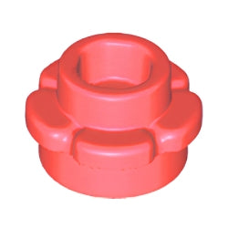 24866-353プレート1×1フラワーエッジコーラル