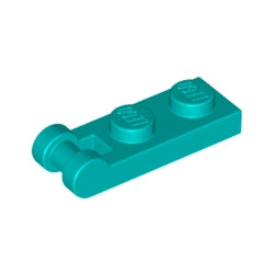 60478-107プレート1×2端に取っ手付ダークターコイズ