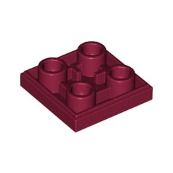 11203-154逆タイル2×2ダークレッド