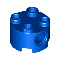 17485-023ブロック2×2丸ペグ穴有ブルー