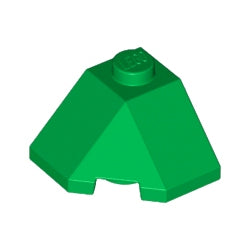 13548-028スロープ45度2×2コーナー3方向傾斜グリーン