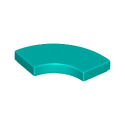 27925-107タイル2×2コーナー丸ダークターコイズ