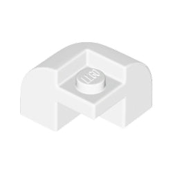 67810-001曲面ブロック2×2×1&1/3ホワイト