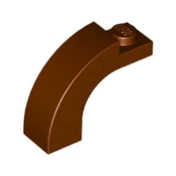 6005-192曲面アーチ1×3×2レディシュブラウン