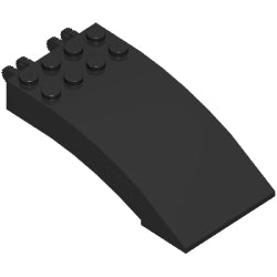 46413-026ウインドスクリーン8×4×2-側面に指2本ブラック