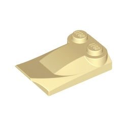 47456-005曲面スロープ3×2×2/3フィン付タン