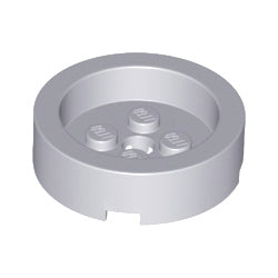 68325-194ブロック4×4丸中央凹み有りライトブルーイッシュグレイ