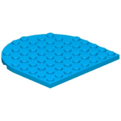 41948-321プレート8×8コーナー丸半円ダークアジュール