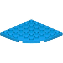 6003-321プレート6×6コーナー丸ダークアジュール