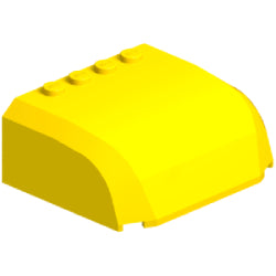 61484-024曲面ウインドスクリーン5×6×2イエロー