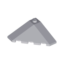 43708-194ウェッジ4×4スロープ18度コーナーライトブルーイッシュグレイ