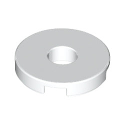 15535-001タイル2×2丸中央穴有ホワイト