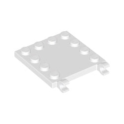 66252-001特殊タイル4×4側面にクリップ2個ホワイト