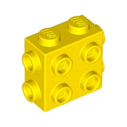 67329-024ブロック1×2×1-2/3-3方向スタッド有イエロー