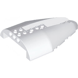 67245-001飛行機胴体上部8×12ペグ穴有ホワイト