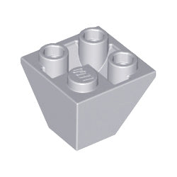 3676-194逆スロープ45度2×2-2方傾斜ライトブルーイッシュグレイ
