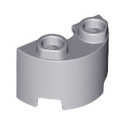 68013-194シリンダーハーフ1×2×1カットアウトライトブルーイッシュグレイ