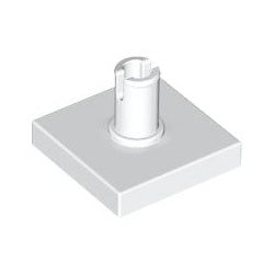 2460-001特殊タイル2×2上部ピン付ホワイト