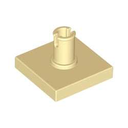 2460-005特殊タイル2×2上部ピン付タン