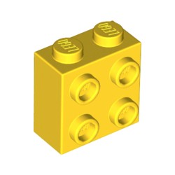 22885-024ブロック1×2×1-2/3片側面にスタッド有イエロー