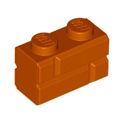 98283-038ブロック1×2レンガダークオレンジ