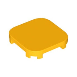 68869-191タイル4×4コーナー丸-足付きブライトライトオレンジ