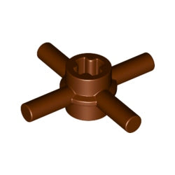 68888-192テクニック車軸ハブコネクターとバー4個付きレディシュブラウン