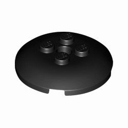 65138-026ディッシュ4×4ペグ穴有ブラック