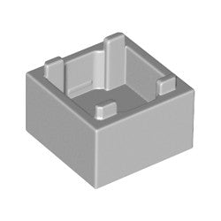 35700-194コンテナ・ボックス2×2×1(フタ無し)ライトブルーイッシュグレイ