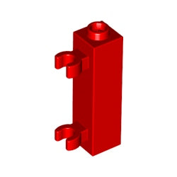 60583b-021ブロック1×1×3垂直クリップ2個付レッド