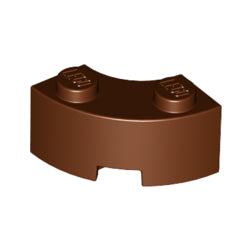 85080-192ブロック2×2コーナー丸レディシュブラウン