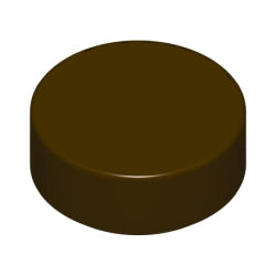 98138-308タイル1×1丸ダークブラウン