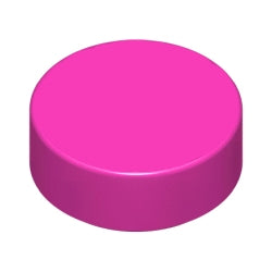 98138-221タイル1×1丸ダークピンク