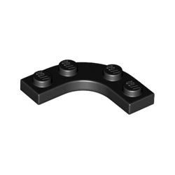 68568-026プレート3×3コーナー丸カットアウトブラック