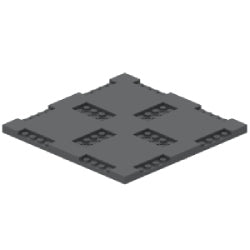 69958-199ブロック16×16×2/3(道路プレート)ダークブルーイッシュグレイ